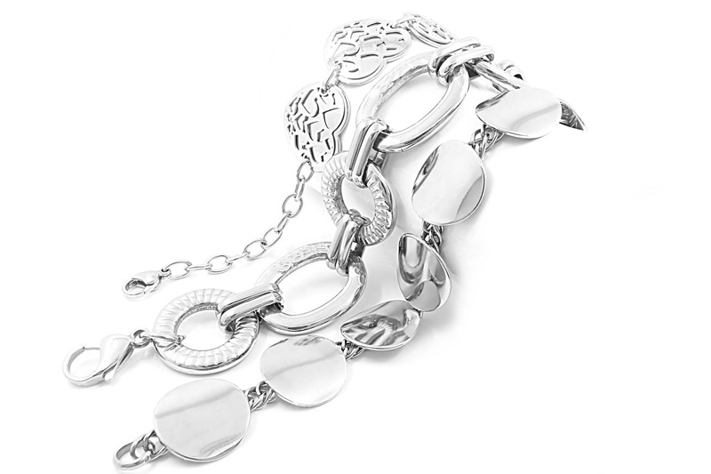 Silver charm bracelets
